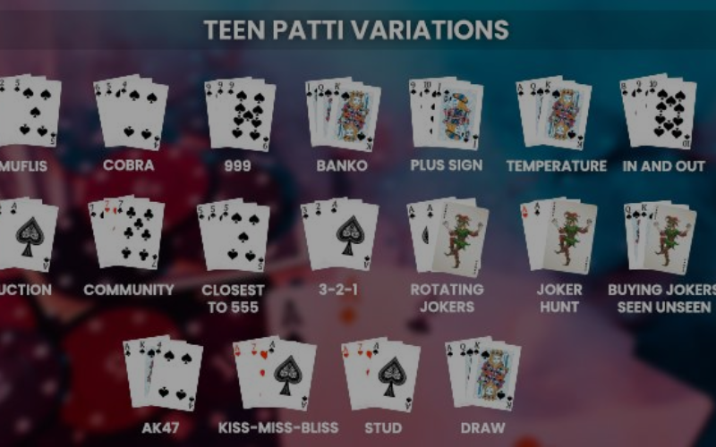 TEEN PATTI VARIATIONS